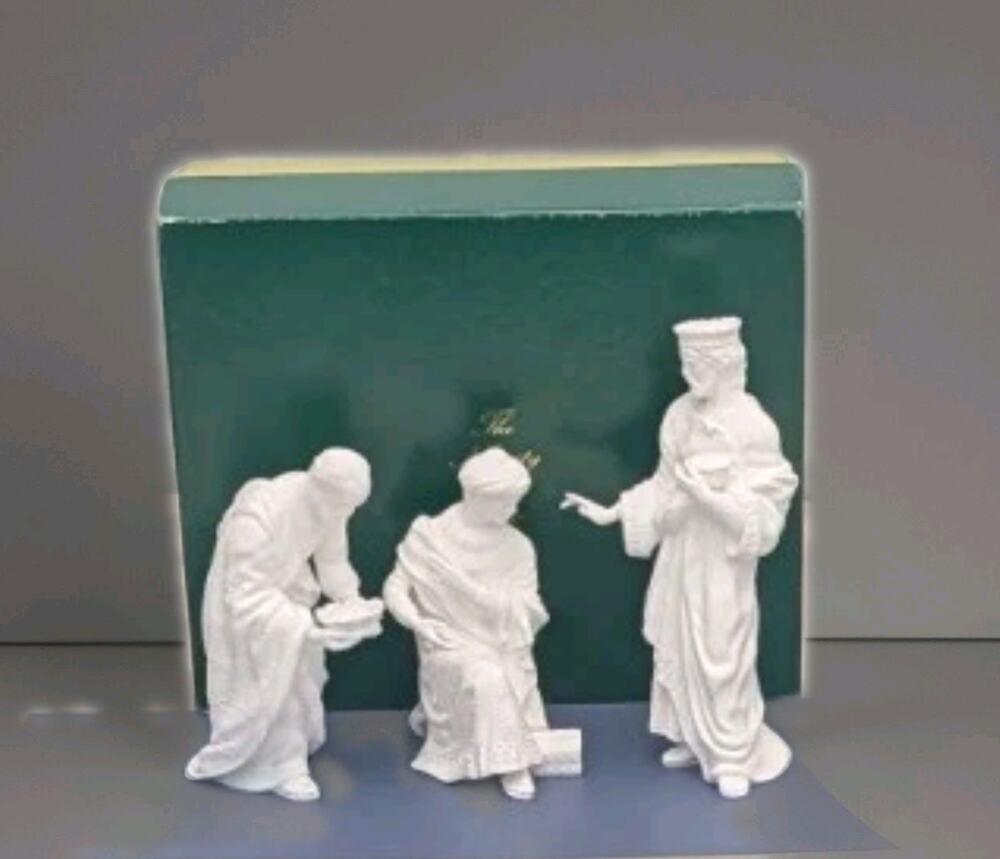 Lenox The Nativity Three Kings Set of 3 White Bone China Bisque Wise Men READ